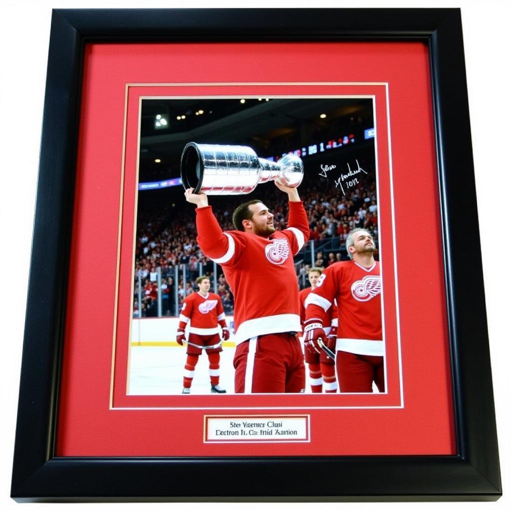 Steve Yzerman with the Stanley Cup - Signed Photo