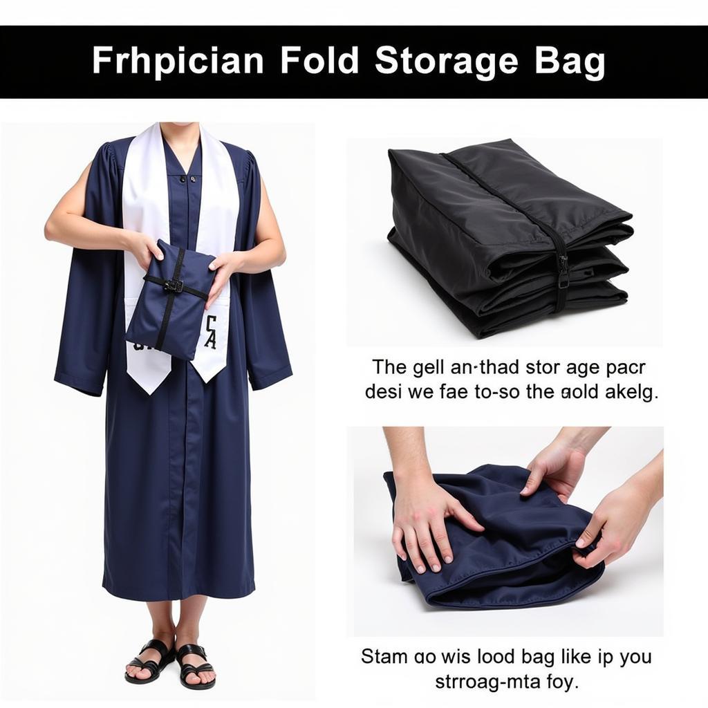 Storing your gown properly in a cover bag preserves its condition.