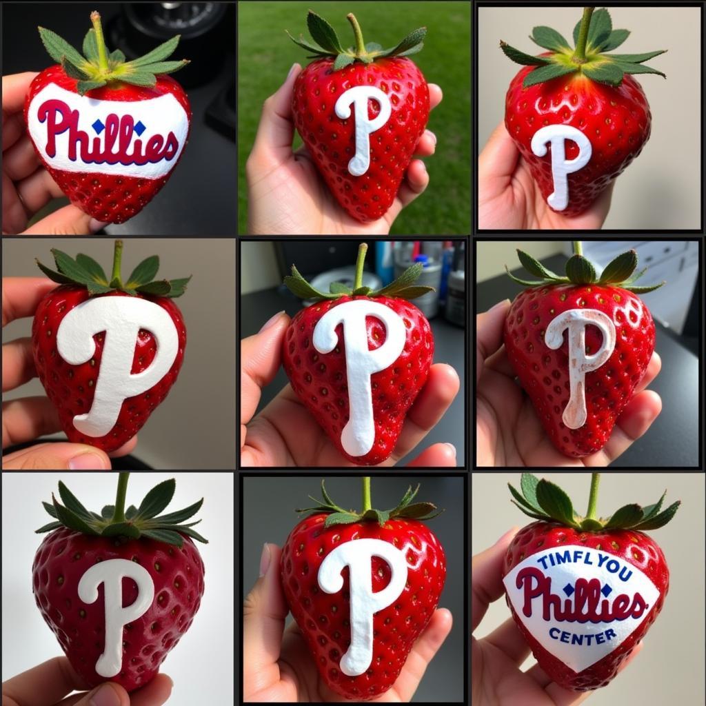 Strawberry-themed Phillies Fan Art