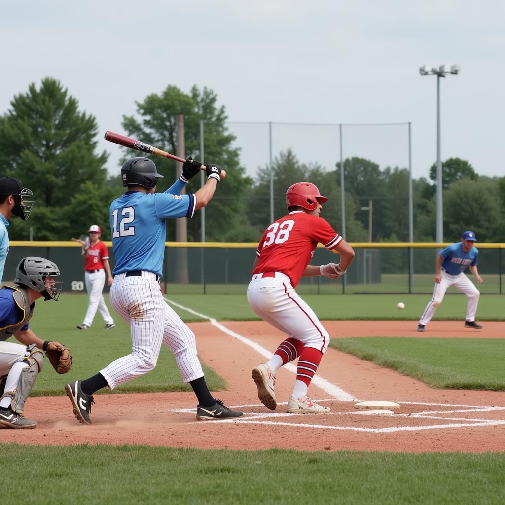 Sullivan Baseball Game Action