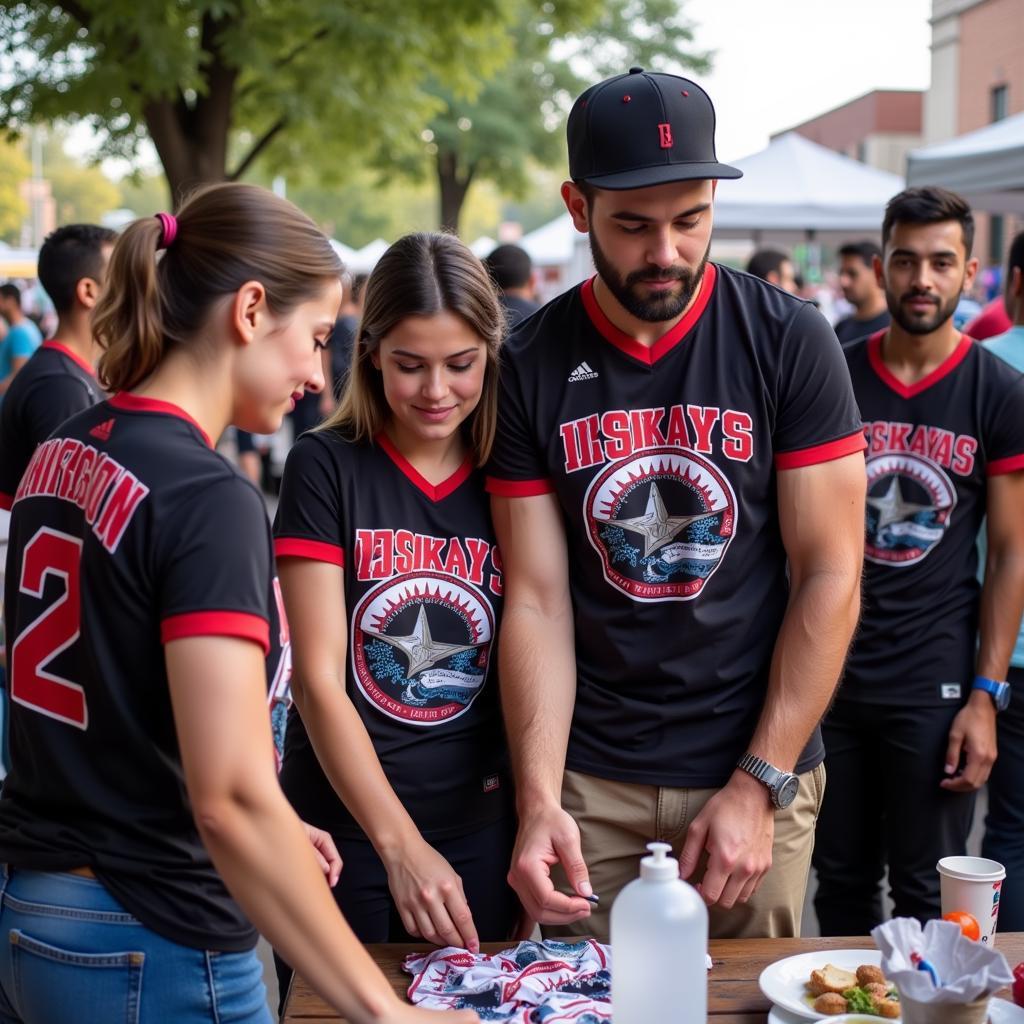 Te-Jays Chicago Members Participating in a Community Event