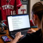 Searching for Temple Baseball Roster Information Online