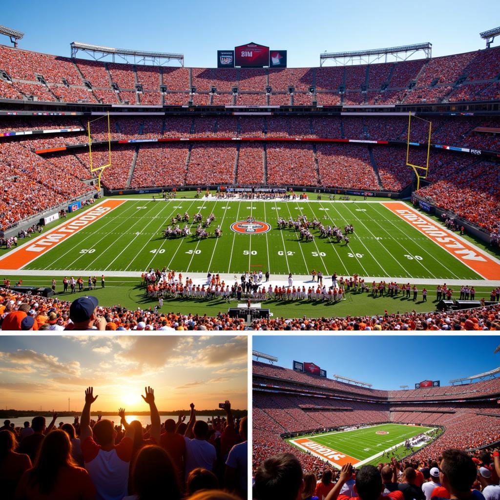 Packed College Football Stadiums in Texas