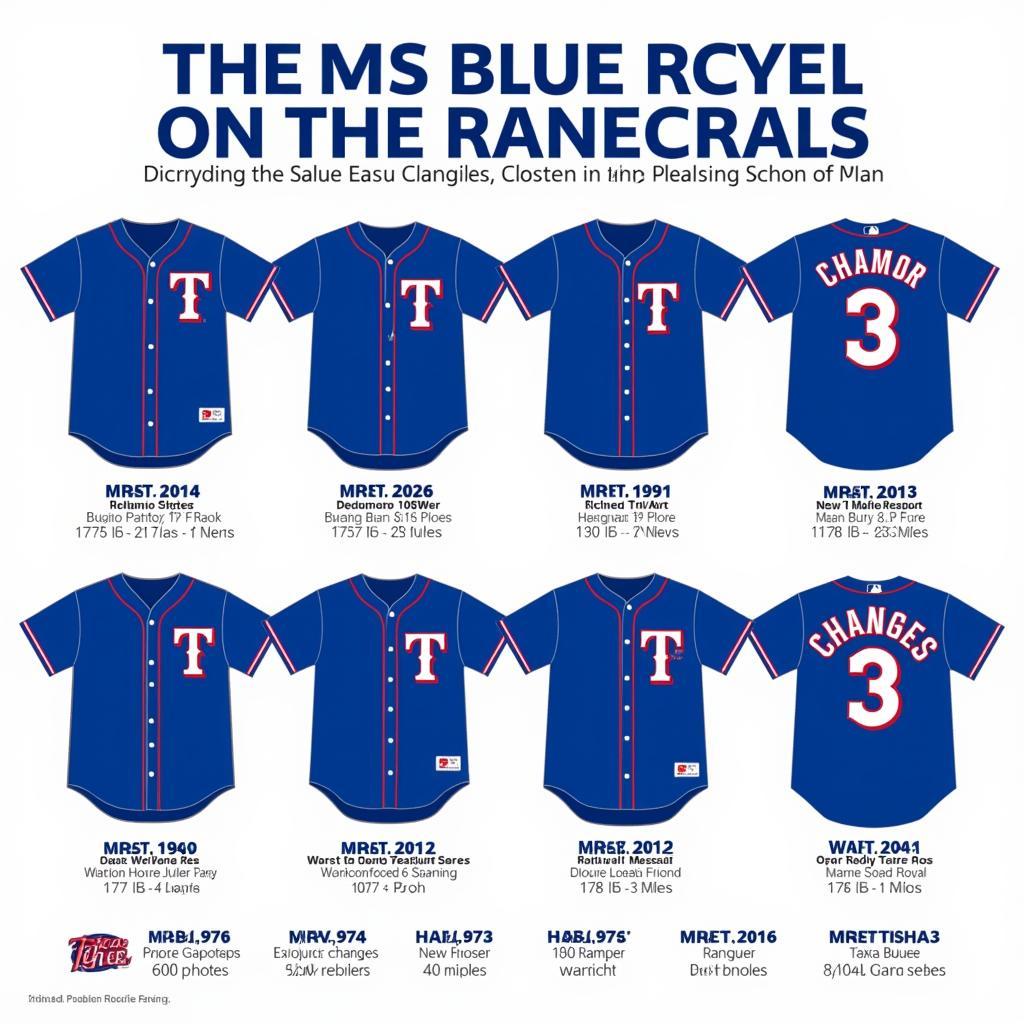 Texas Rangers Royal Blue Jersey Evolution Through the Years