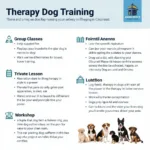 Therapy dog training options in Cincinnati