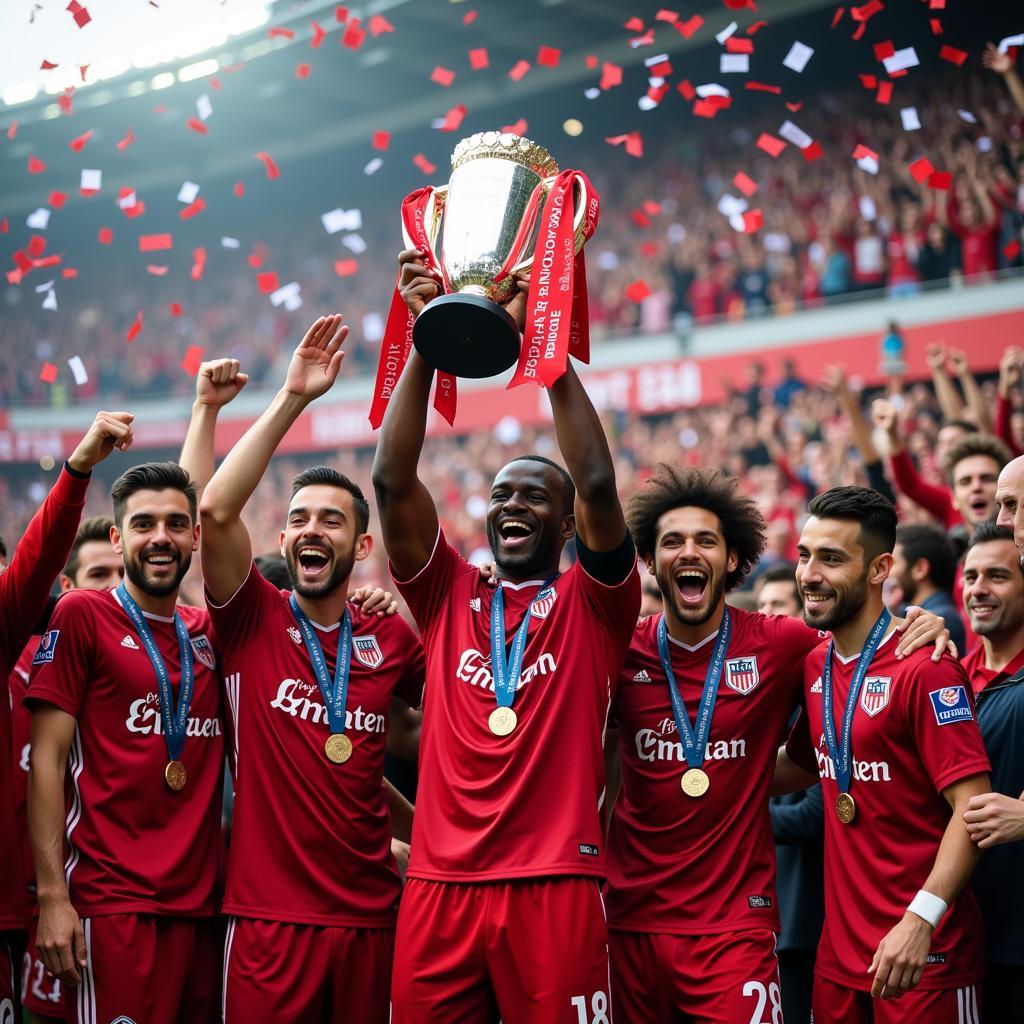 Titus ML 38 Lifting a Trophy with Besiktas