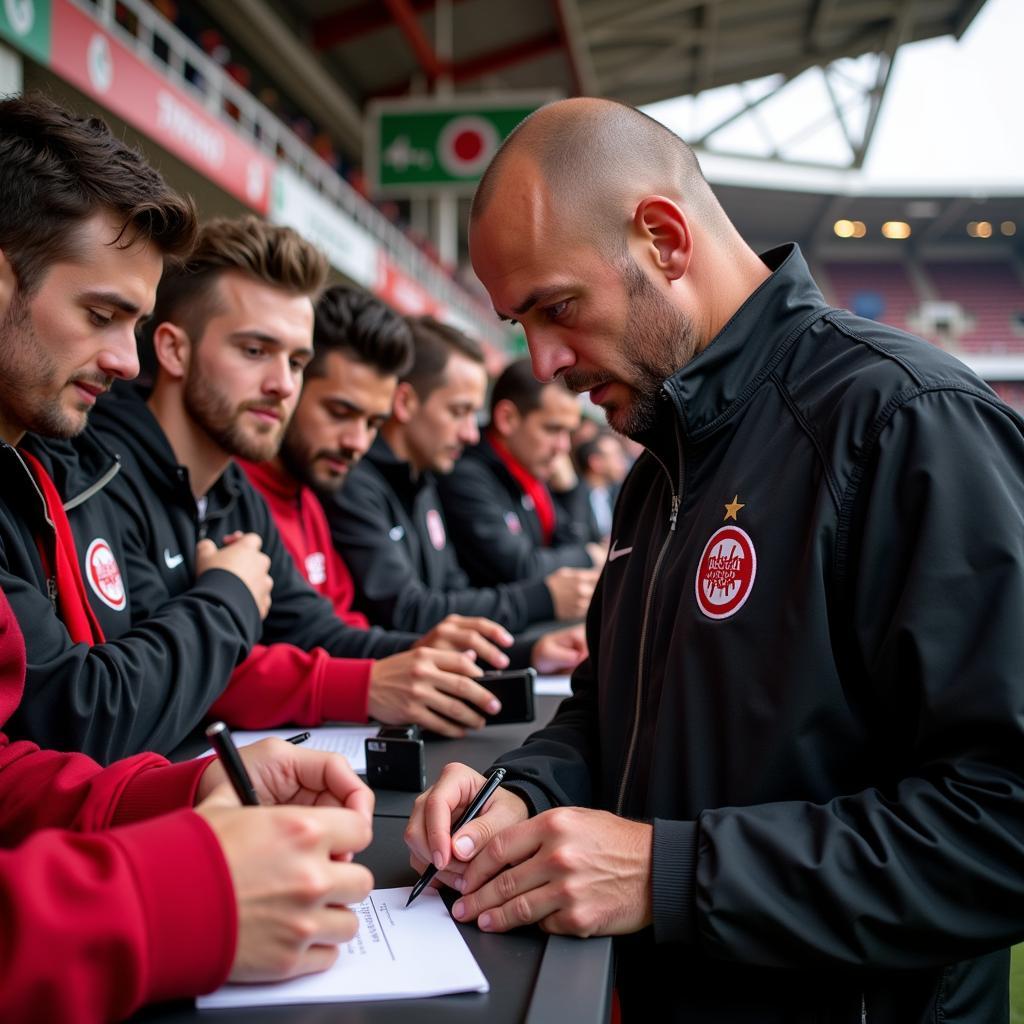 Tom Dozier Interacting with Besiktas Fans