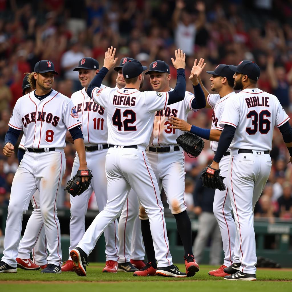 Top MLB Teams Celebrating a Win