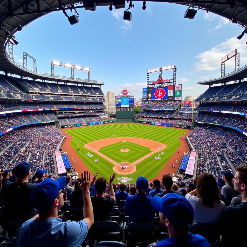 Toronto Blue Jays playing at Rogers Centre