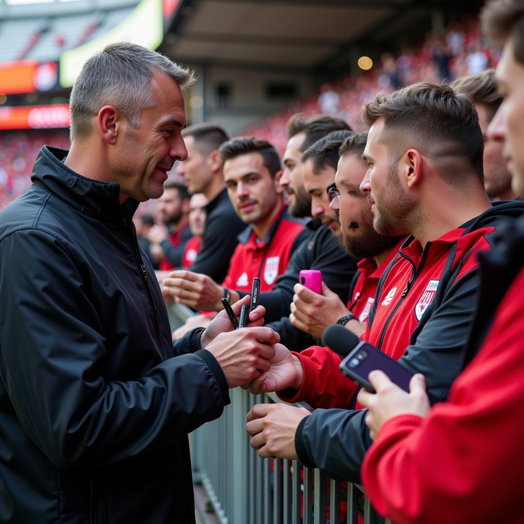 Trevor Wakefield Interacting with Besiktas Fans