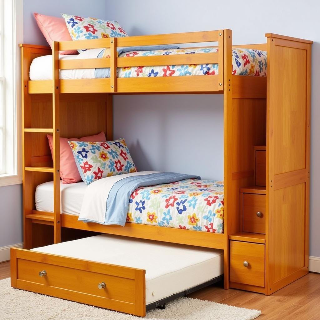 Trundle Twin Over Twin with Drawers