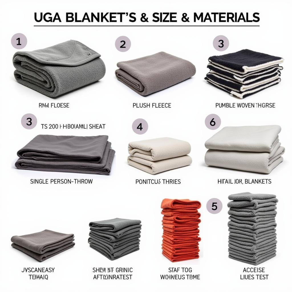 Uga Blanket Sizes and Materials