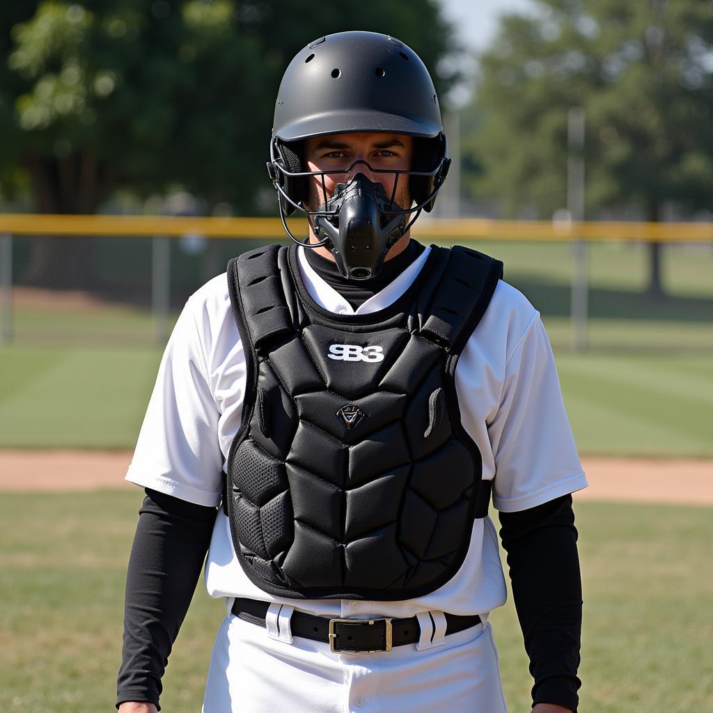 Umpire Wearing Protective Gear