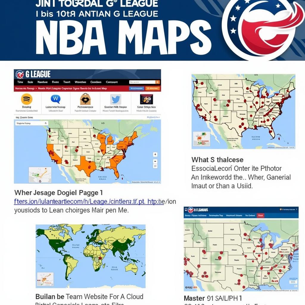 Image showing examples of updated G League maps and related resources available online.