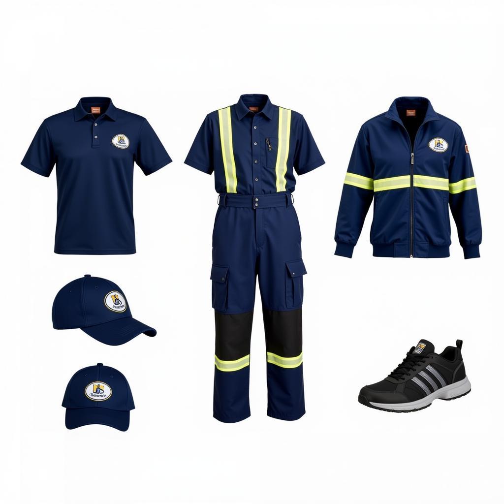 US Foods Driver Uniform Components Laid Out