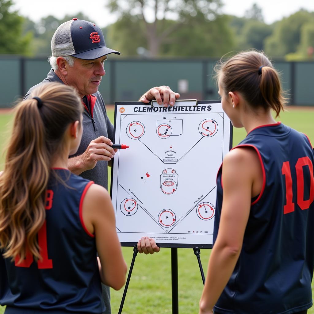 Using a Softball Field Template