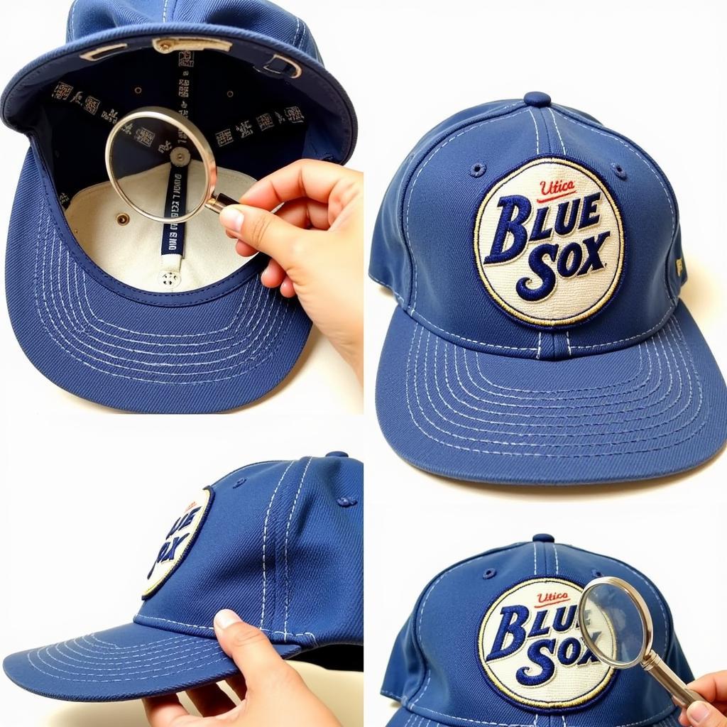 Assessing the Condition of a Utica Blue Sox Hat