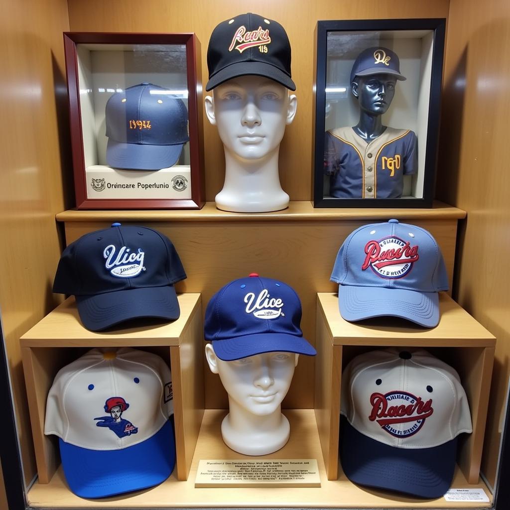 Vintage Utica Blue Sox Hat Collection