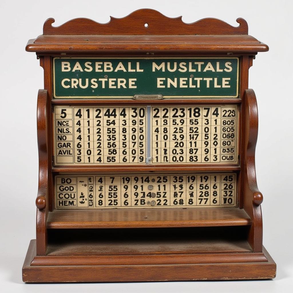 Tabletop Vintage Baseball Scoreboard