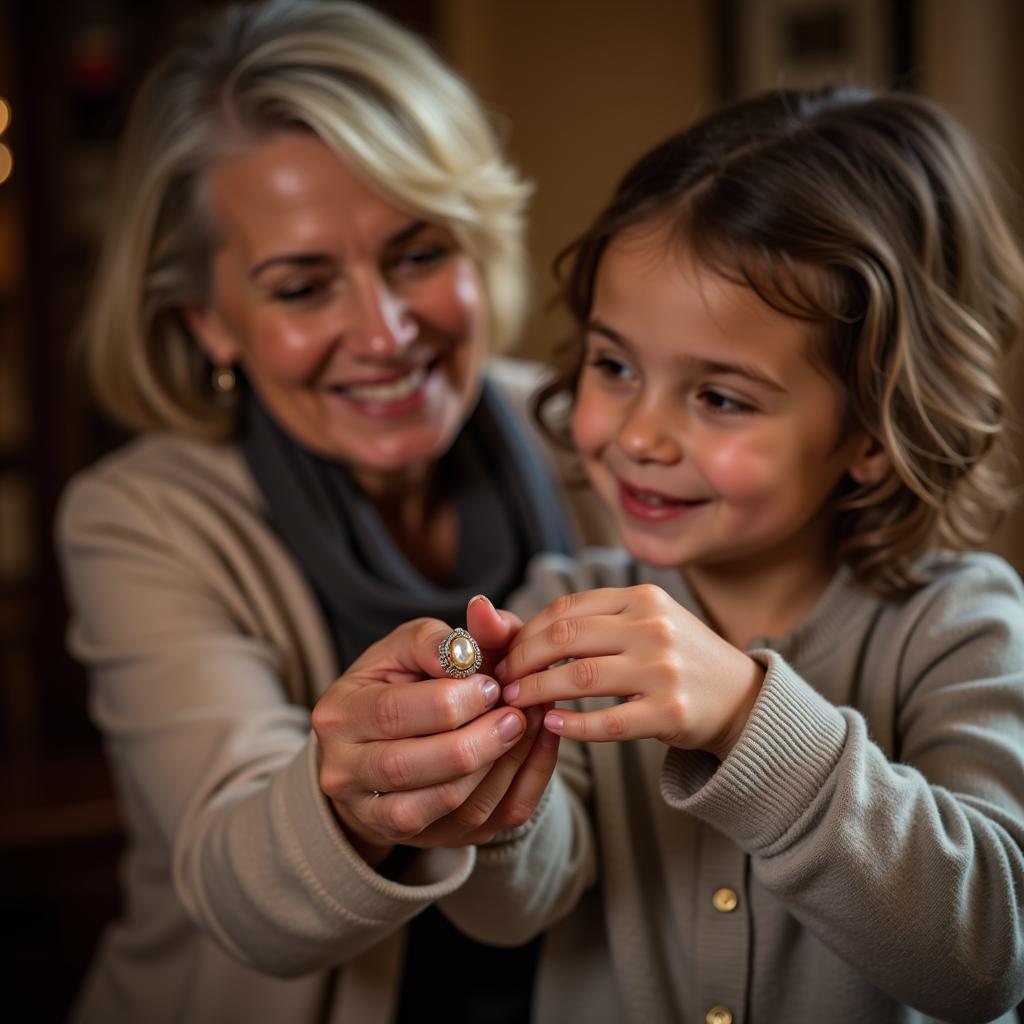 Vintage Mother's Ring Passed Down Through Generations