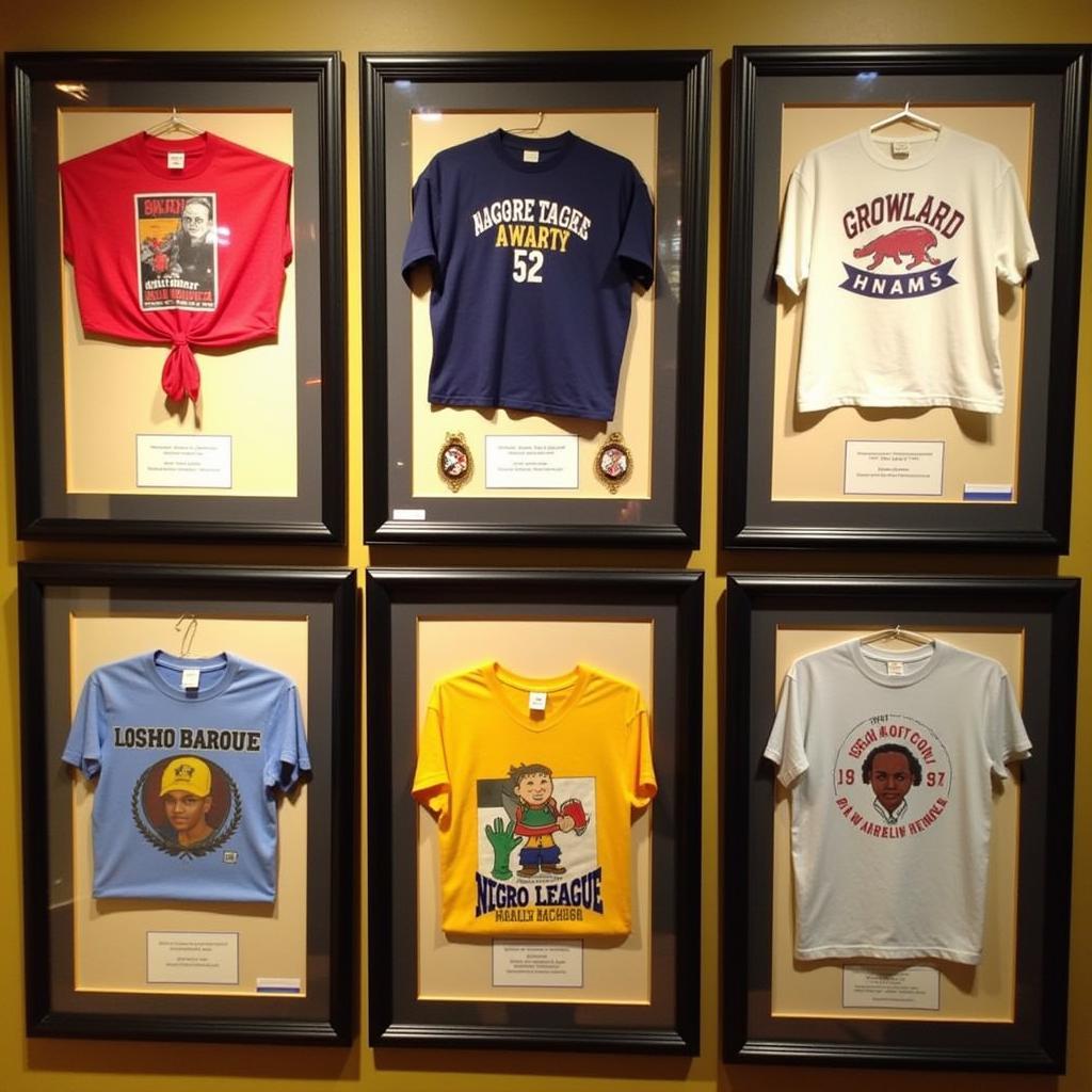 A Collection of Vintage Negro League T-Shirts