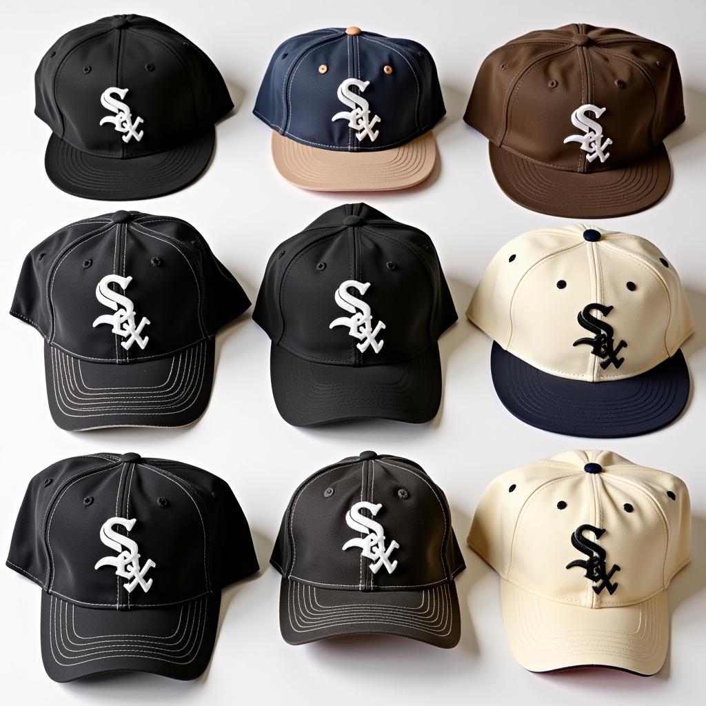 Collection of Vintage White Sox C Hats