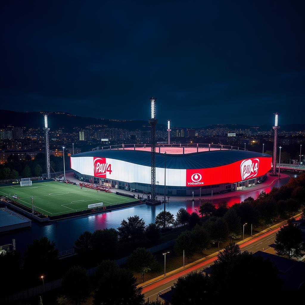 Vodafone Park Showcasing PAV 4 Branding