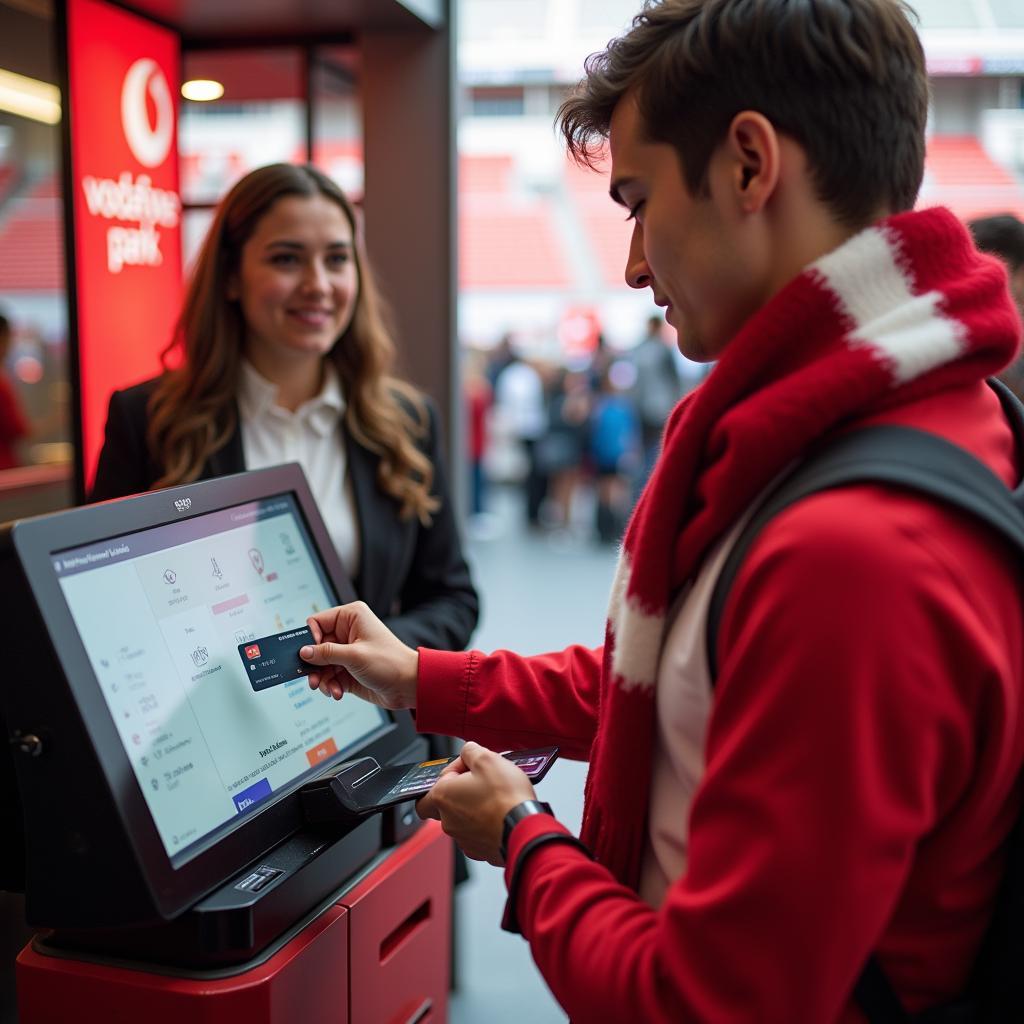 Vodafone Park Kiosk Payment Options