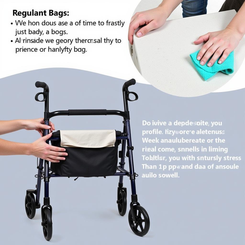 Cleaning a Walker Storage Bag