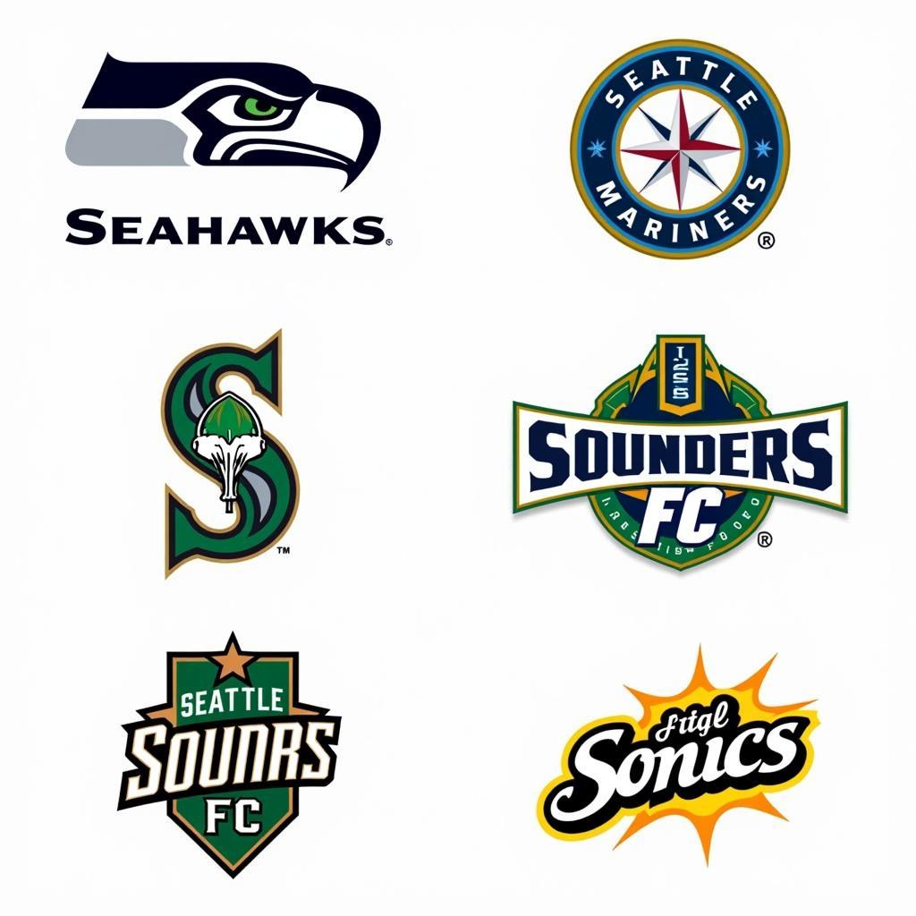 Logos of Washington State's Professional Sports Teams