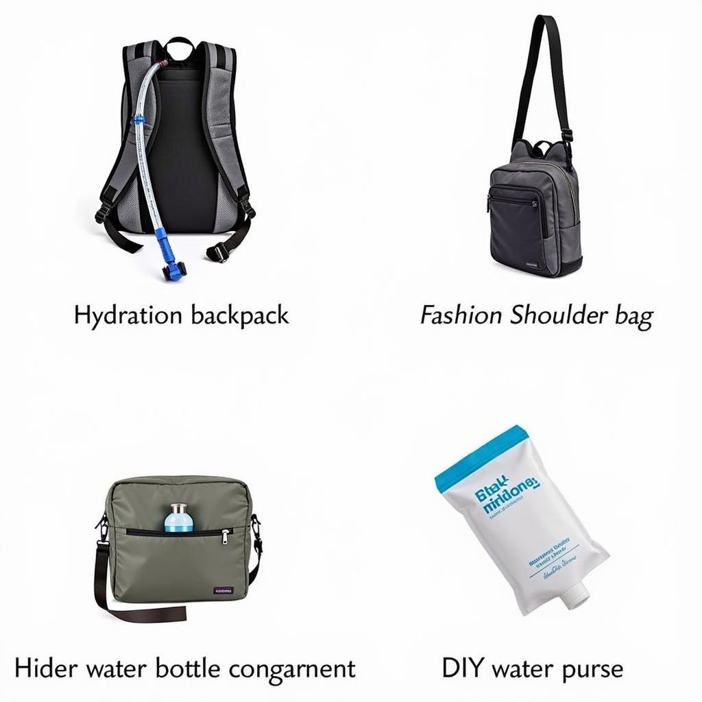 Various water purse designs for different needs