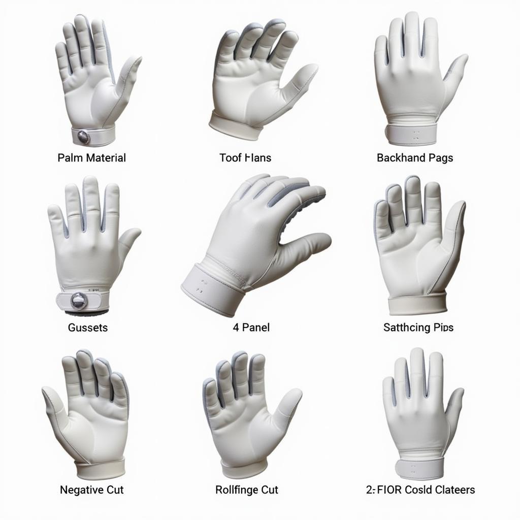 Technology in White Catchers Gloves