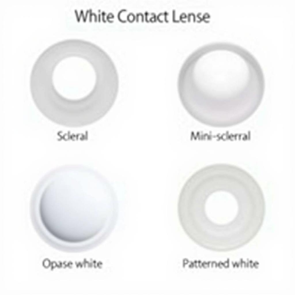 Types of White Contact Lenses