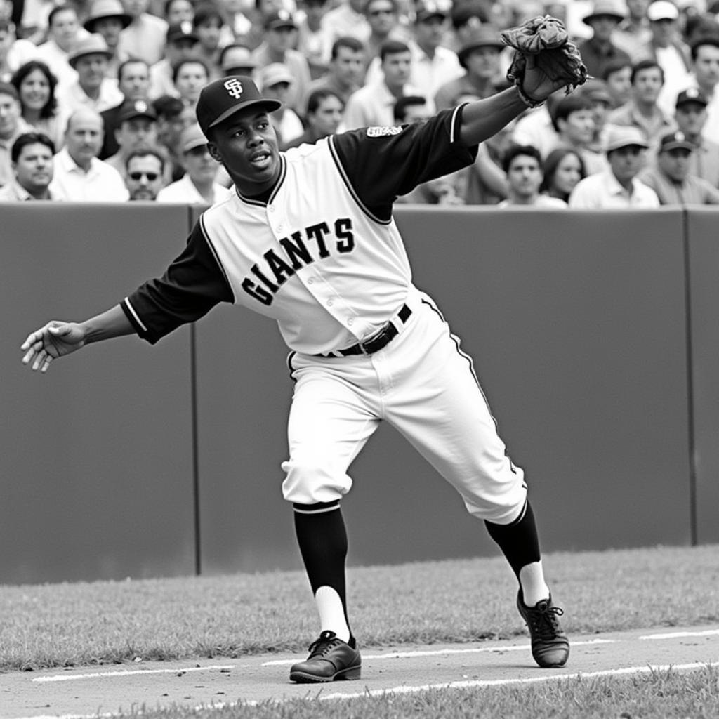 Willie Mays' iconic catch