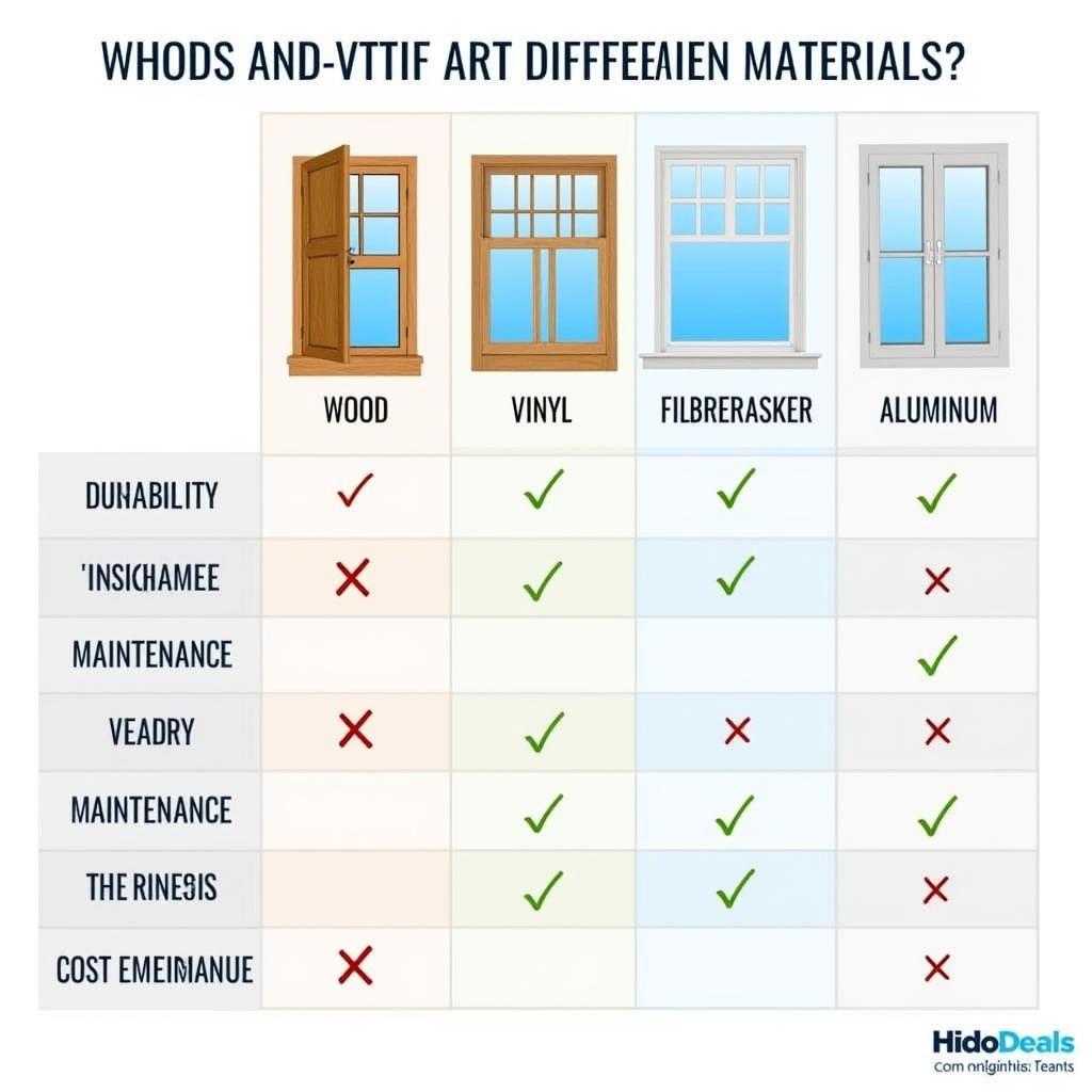 Comparing Different Window Materials