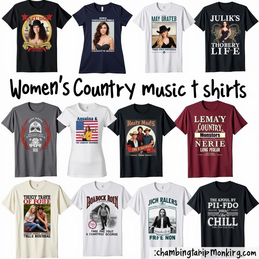 Women's Country Music T-Shirt Designs and Graphics