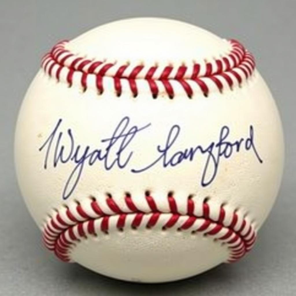 Wyatt Langford Autographed Baseball