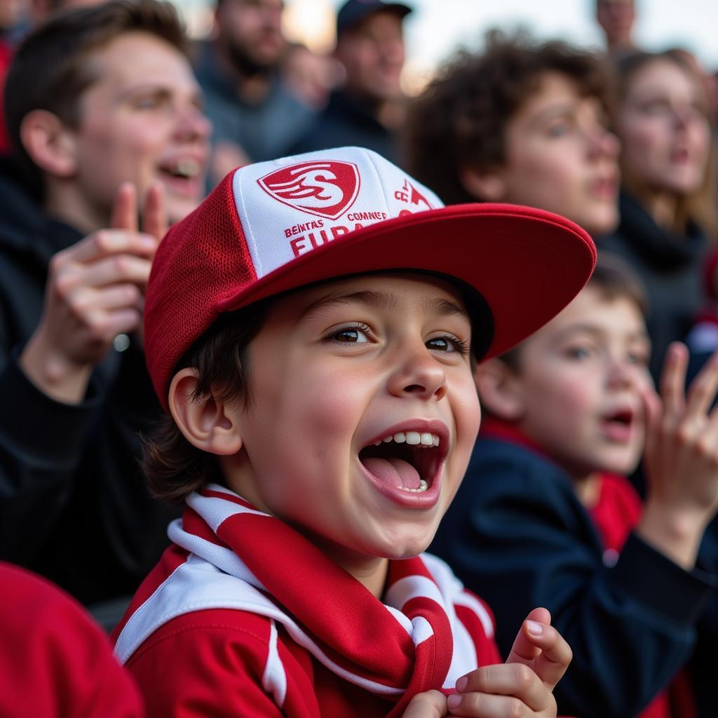 Young Besiktas Fan Wearing City Connect Hat